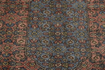 Handwoven Ardebil Persian rug, classic Orientmattor carpet, 307 x 214 cm with intricate traditional patterns.