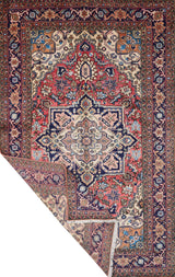 Handknuten Ardebil-Sof Persian rug, classic Orientmattor carpet, 268x168 cm with intricate traditional patterns.