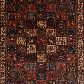 Handknuten Bakhtiar Oriental rug from Orientmattor, 284 x 212 cm, featuring intricate classic carpet design and detailed patterns.