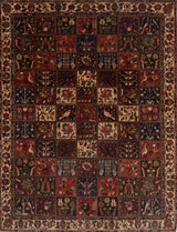Handknuten Bakhtiar Oriental rug from Orientmattor, 284 x 212 cm, featuring intricate classic carpet design and detailed patterns.
