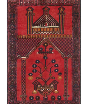 Handknuten Matta Baluch Oriental 127 x 85 cm Nr. 65915 - Orientmattor