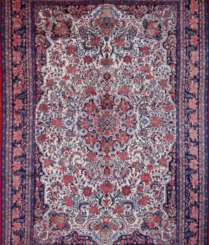 Orientmattor Handknuten Bidjar Persian carpet in 325x223 cm, classic design with intricate patterns and rich colors.