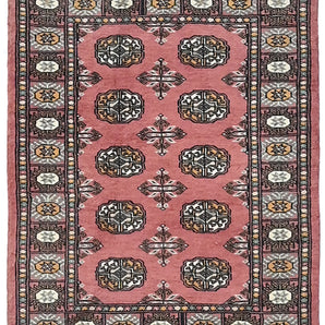 Orientmattor Handknuten Matta Bokhara Oriental, 116x75 cm, classic woven carpet with intricate pattern and rich colors.