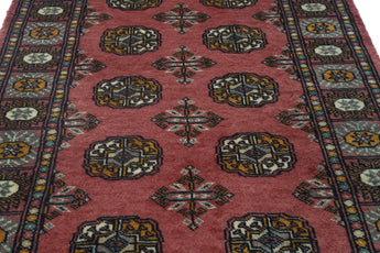 Handknuten Bokhara Oriental rug in classic style, 116 x 75 cm, by Orientmattor with intricate patterns and rich colors.