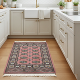 Handknuten Matta Bokhara Oriental by Orientmattor, classic woven rug in 116x75 cm with intricate traditional pattern.