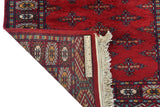 Orientmattor handknuten Bokhara Oriental carpet, 122x77 cm, with intricate traditional patterns and rich colors.
