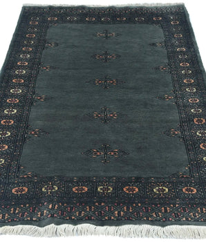 Orientmattor Handknuten Matta Bokhara Oriental, 130x95 cm, classic carpet with intricate traditional design.