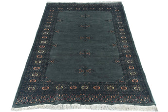 Orientmattor Handknuten Matta Bokhara Oriental, 130x95 cm, classic carpet with intricate traditional design.