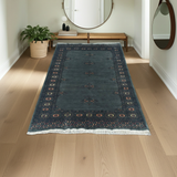 Handknuten Matta Bokhara Oriental, classic carpet from Orientmattor, 130x95 cm with intricate traditional patterns.