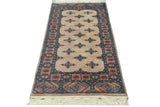 Orientmattor Handknuten Matta Bokhara Oriental, classic rug in 137x75 cm with intricate traditional patterns.