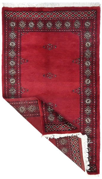 Orientmattor Handknuten Matta Bokhara Oriental, classic rug in 141x80 cm, detailed woven design with traditional patterns.