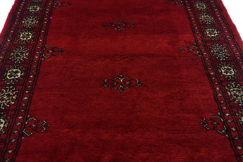 Handknuten Bokhara Oriental rug in classic style, 141x80 cm, from Orientmattor with intricate geometric patterns.