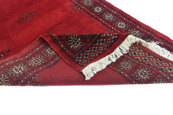 Handknuten Bokhara Oriental rug from Orientmattor, 141x80 cm, showcasing intricate traditional patterns and rich colors.