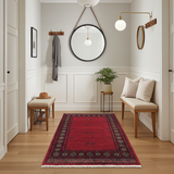 Orientmattor handknuten Bokhara Oriental carpet, 141x80 cm, featuring intricate traditional patterns in rich colors.