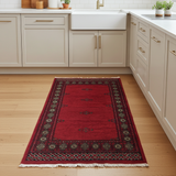 Orientmattor handknuten Bokhara Oriental rug, classic carpet with intricate patterns, measuring 141 x 80 cm.