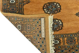 Handknuten Matta Bokhara Oriental 147x92 cm from Orientmattor, showcasing intricate patterns and rich colors in a classic carpet design.
