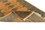 Orientmattor Handknuten Matta Bokhara Oriental, 147x92 cm, classic carpet with intricate geometric patterns on a neutral background.