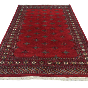 Orientmattor Handknuten Matta Bokhara Oriental, 235x159 cm, classic carpet with intricate patterns and rich colors.