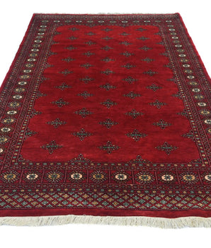 Orientmattor Handknuten Matta Bokhara Oriental, 235x159 cm, classic carpet with intricate patterns and rich colors.