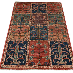 Orientmattor Handknuten Matta Dehbaft Oriental, 116x73 cm, classic woven carpet with intricate patterns and warm colors.