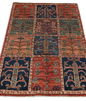 Orientmattor Handknuten Matta Dehbaft Oriental, 116x73 cm, classic woven carpet with intricate patterns and warm colors.