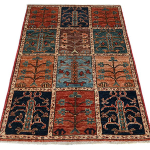 Handknuten Dehbaft Oriental carpet by Orientmattor, 128x84 cm, showcasing intricate traditional patterns and rich colors.