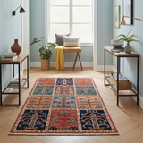 Handknuten Dehbaft Oriental rug by Orientmattor, classic carpet with intricate patterns, measuring 128x84 cm.