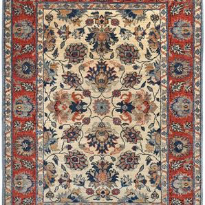 Handwoven Dehbaft Oriental carpet by Orientmattor, 146 x 106 cm, featuring intricate classic design and rich textile details.