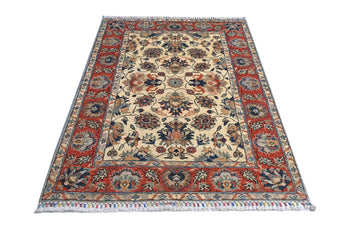 Orientmattor Handknuten Dehbaft Oriental rug, classic carpet, 146 x 106 cm with intricate patterns and rich colors.