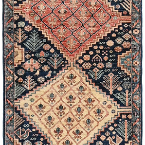 Handknuten Dehbaft Oriental carpet, classic 148x87 cm, with intricate patterns, from Orientmattor.