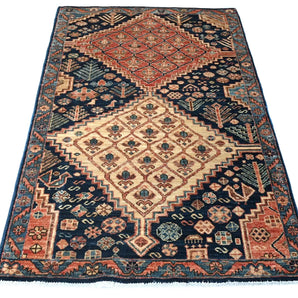 Handknuten Dehbaft Oriental rug, 148x87 cm, classic carpet by Orientmattor with intricate traditional patterns.