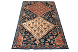 Handknuten Dehbaft Oriental rug, 148x87 cm, classic carpet by Orientmattor with intricate traditional patterns.