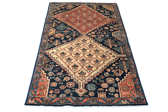 Handknuten Dehbaft Oriental rug, 148x87 cm, classic carpet by Orientmattor with intricate traditional patterns.