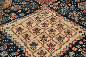 Handwoven Dehbaft Oriental carpet by Orientmattor, 148x87 cm, showcasing intricate patterns and rich colors in a classic style.
