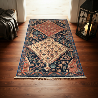 Orientmattor Handknuten Dehbaft Oriental rug, 148x87 cm, classic handcrafted carpet with intricate patterns and rich colors.