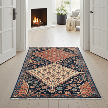 Orientmattor Handknuten Dehbaft Oriental classic carpet, 148x87 cm with intricate traditional patterns and rich colors.