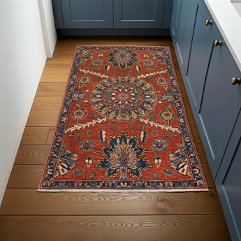 Handknuten Dehbaft Oriental rug by Orientmattor, classic carpet with intricate patterns, measuring 149x89 cm.