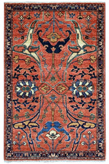 Handknuten Dehbaft Oriental carpet, classic design, 149x94 cm, by Orientmattor, showing intricate patterns and rich colors.