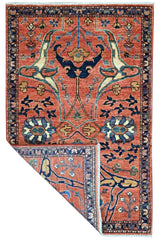 Orientmattor Handknuten Dehbaft Oriental classic carpet, 149x94 cm, detailed woven design on a traditional rug.