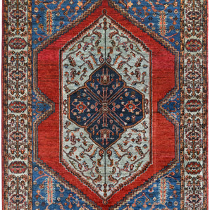 Orientmattor handknuten Dehbaft Oriental classic carpet, 177 x 128 cm, detailed woven design in warm earthy tones.