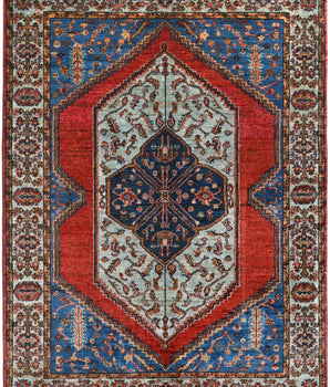 Orientmattor handknuten Dehbaft Oriental classic carpet, 177 x 128 cm, detailed woven design in warm earthy tones.
