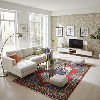 Orientmattor Handknuten Dehbaft Oriental rug, classic carpet with intricate patterns, 177 x 128 cm size, detailed design visible.