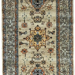 Orientmattor handwoven Dehbaft Oriental carpet, 177 x 84 cm, showcasing intricate patterns and rich colors.