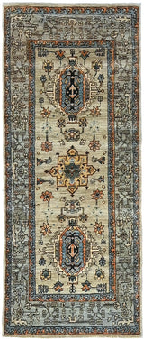 Orientmattor handwoven Dehbaft Oriental carpet, 177 x 84 cm, showcasing intricate patterns and rich colors.