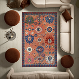 Orientmattor Handknuten Dehbaft Oriental carpet, classic design, 179x119 cm, detailed woven pattern in warm tones.
