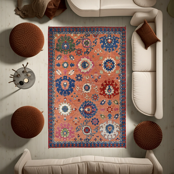Orientmattor Handknuten Dehbaft Oriental carpet, classic design, 179x119 cm, detailed woven pattern in warm tones.