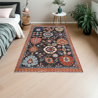 Handwoven Dehbaft Oriental carpet by Orientmattor, classic design, 179 x 125 cm with intricate patterns.