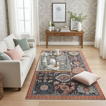 Handwoven Dehbaft Oriental rug by Orientmattor, classic 179 x 125 cm with intricate patterns and rich colors.