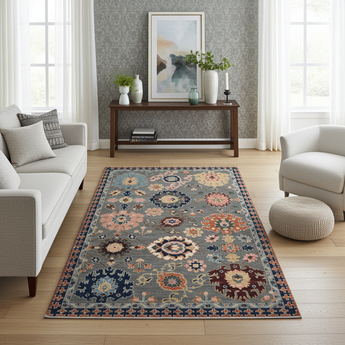 Handwoven Dehbaft Oriental rug by Orientmattor, classic 180x121 cm carpet with intricate patterns and rich colors.