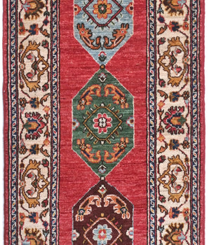 Orientmattor handknuten Dehbaft Oriental rug, classic carpet with intricate patterns, measuring 181 x 60 cm, in warm tones.